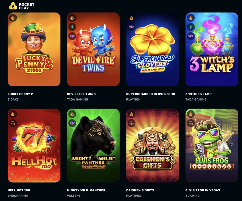 rocket play casino slots