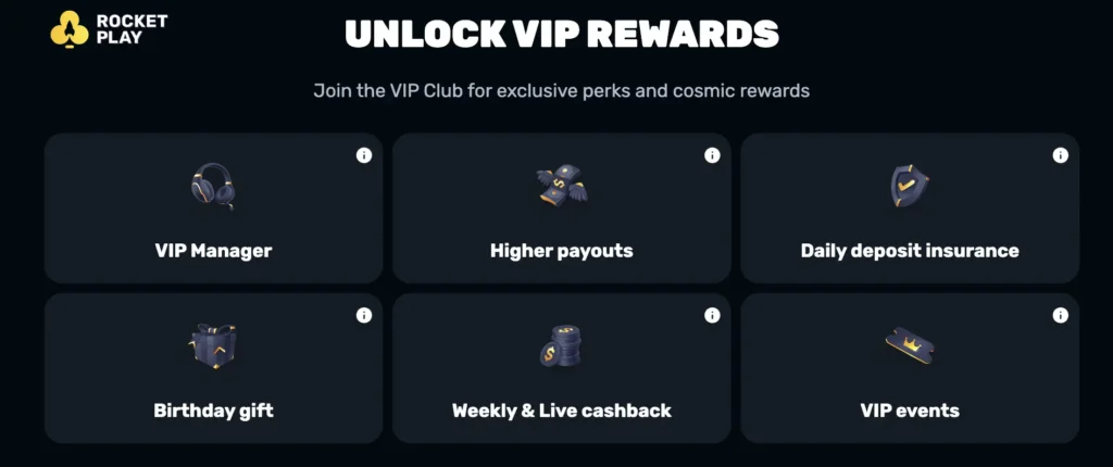 rocketplay vip